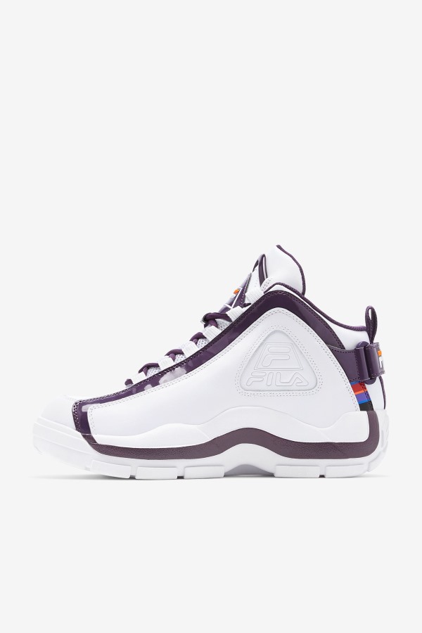 Men\'s Grant Hill 2 History White/Purple Pennant/Orange Fila Outlets