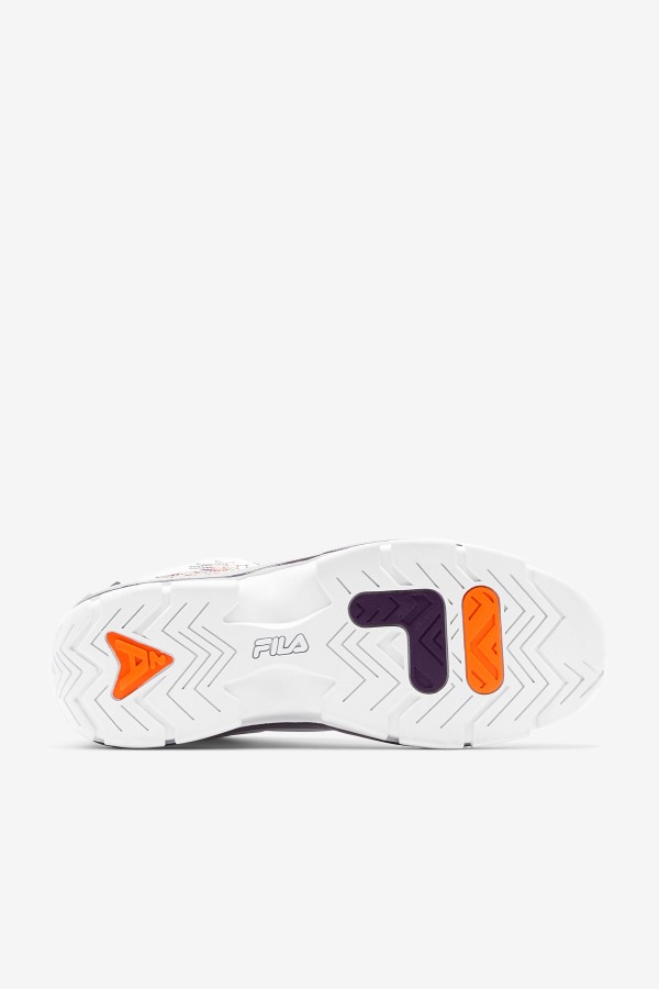 Men\'s Grant Hill 2 History White/Purple Pennant/Orange Fila Outlets