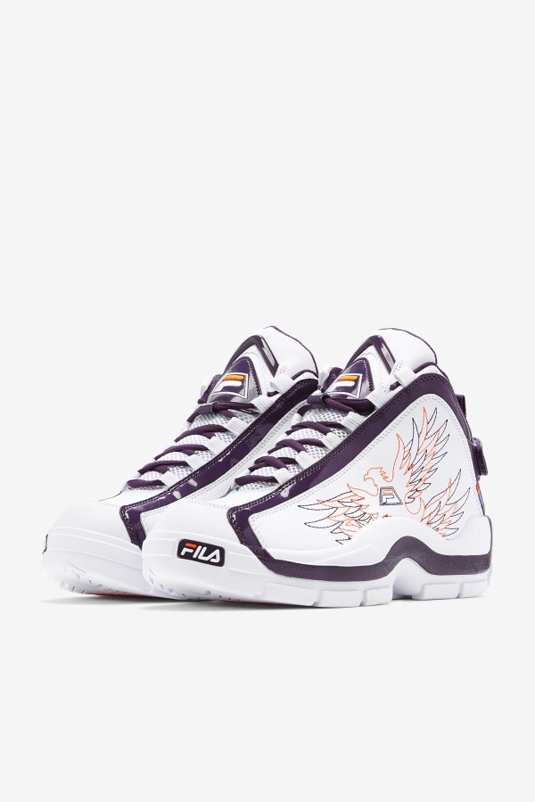 Men\'s Grant Hill 2 History White/Purple Pennant/Orange Fila Outlets