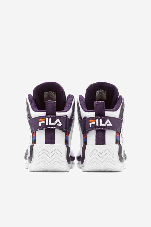 Men\'s Grant Hill 2 History White/Purple Pennant/Orange Fila Outlets