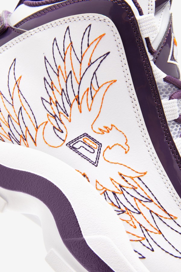 Men\'s Grant Hill 2 History White/Purple Pennant/Orange Fila Outlets