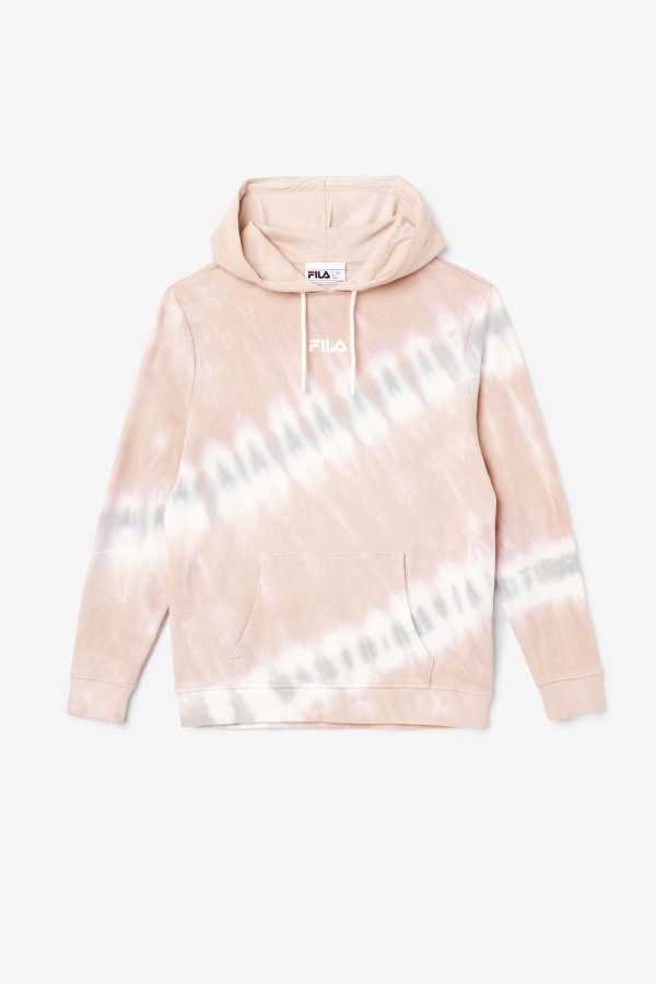 Fila Outlets Aerolynn Tie Dye Hoodie Gardenia/White/Belgian Block