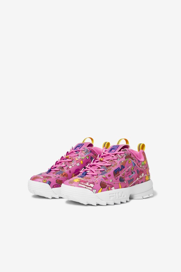 Little Kids\' Disruptor 2 Premium Sugar Plum/Purple/Lemon Fila Outlets