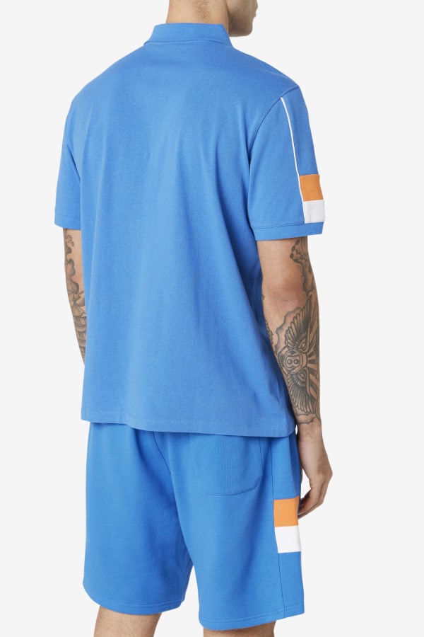 Strong Blue/White/Coral Rose Coda Polo Fila Outlets