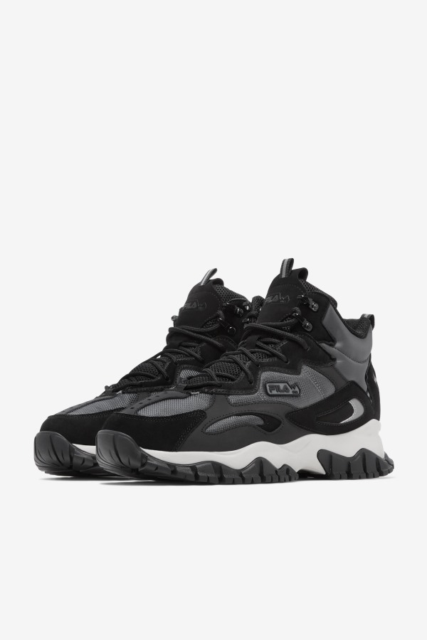 Shadow/Black/Silver Gray Men\'s Ray Tracer Tr 2 Mid Fila Outlets
