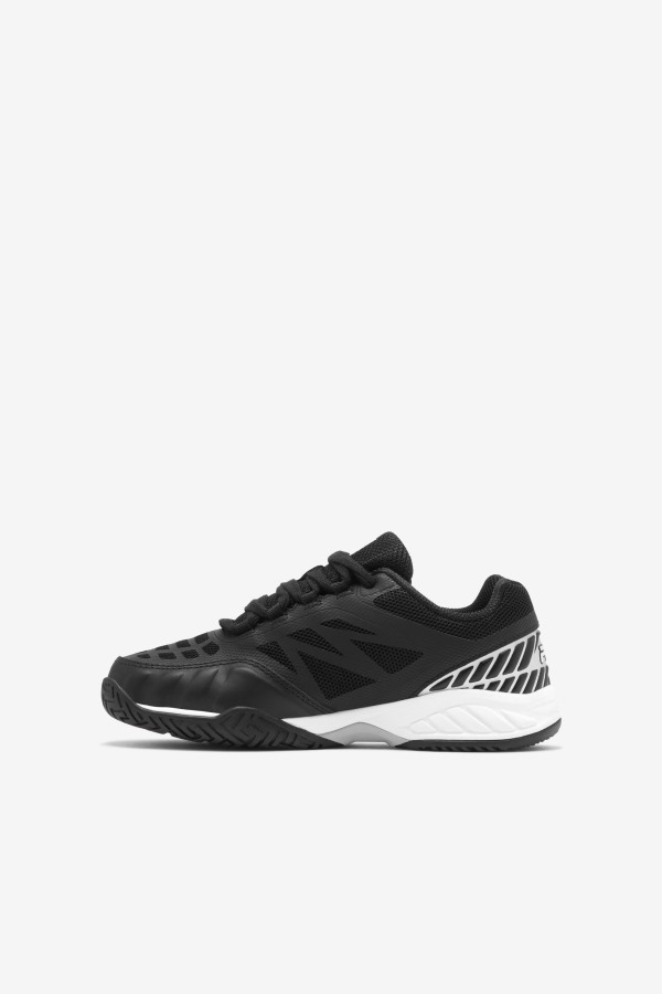 Kids\' Axilus Jr Fila Outlets Black/White/Metallic Silver
