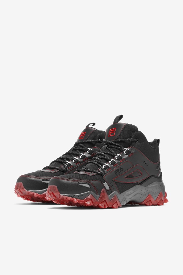 Men\'s Oakmont Tr Mid Black/Red Fila Outlets