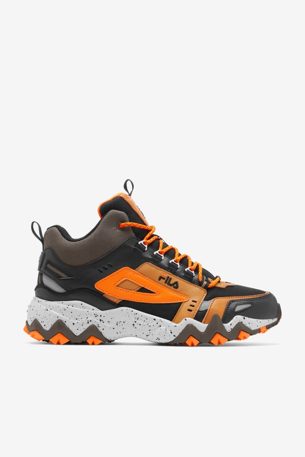 Black/Major Brown/Orange Fila Outlets Men's Oakmont Tr Mid