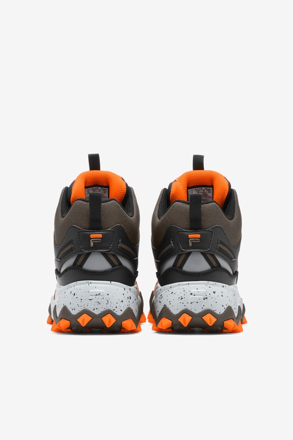 Black/Major Brown/Orange Fila Outlets Men\'s Oakmont Tr Mid