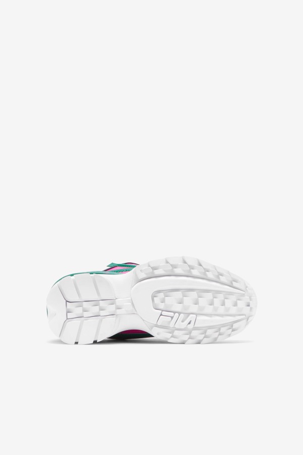 Fila Outlets Big Kids\' Disruptor 2 EXP Pink Glo/Green/Gold