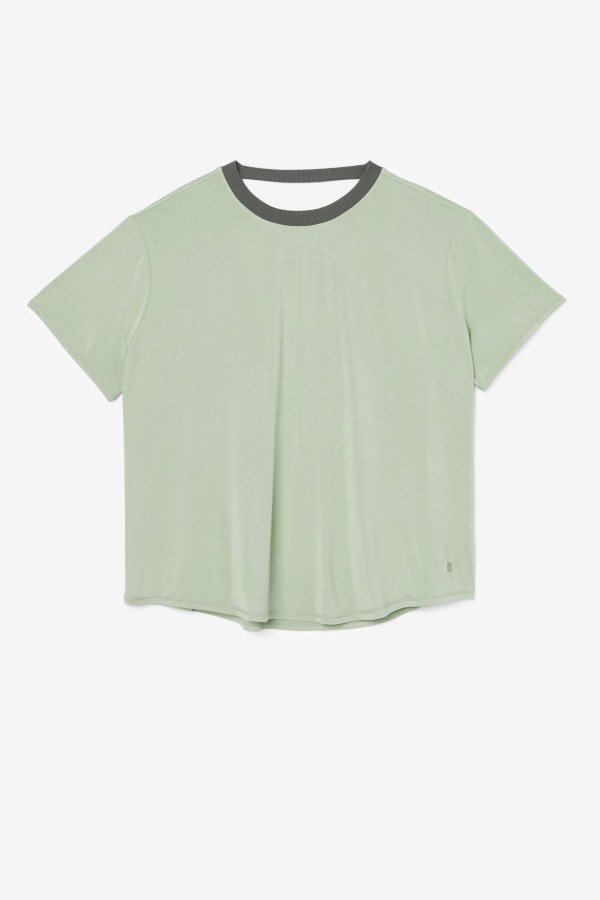 Fi-Lux Short Sleeve Top Basil/Thyme Fila Outlets