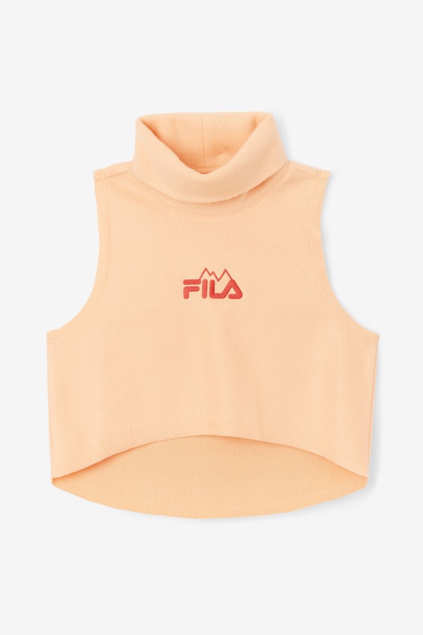 Eliana Cropped Neck Warmer Orange/Cayenne Fila Outlets