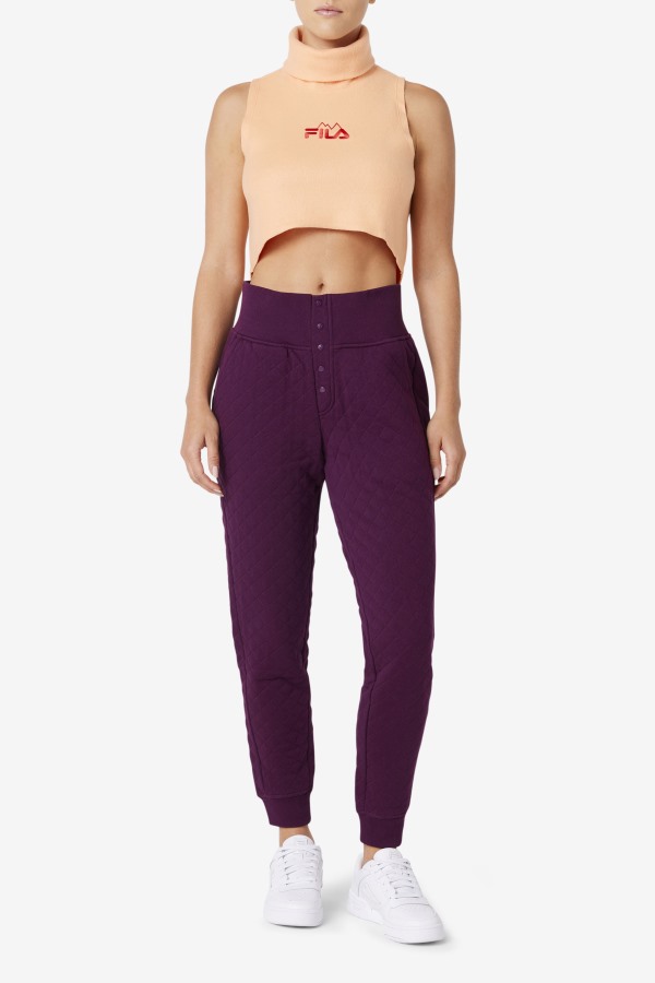 Eliana Cropped Neck Warmer Orange/Cayenne Fila Outlets