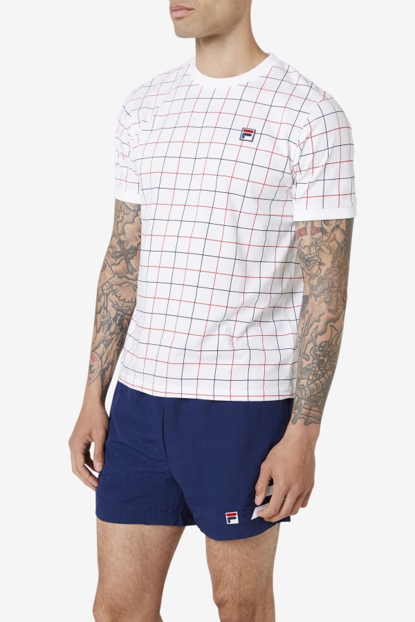 Fila Outlets White/Red/Navy Casbian Crew