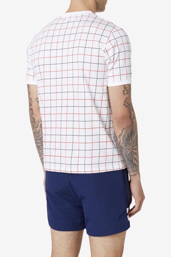 Fila Outlets White/Red/Navy Casbian Crew