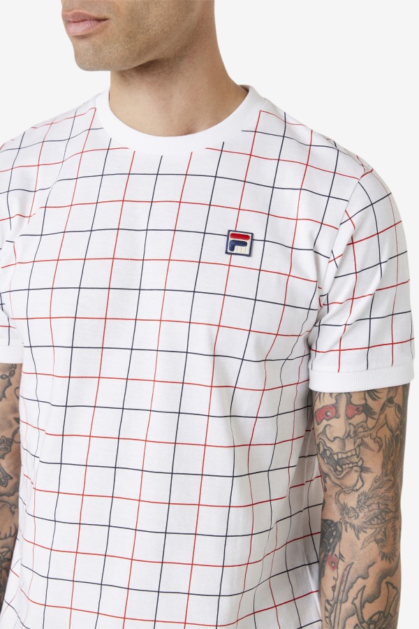 Fila Outlets White/Red/Navy Casbian Crew