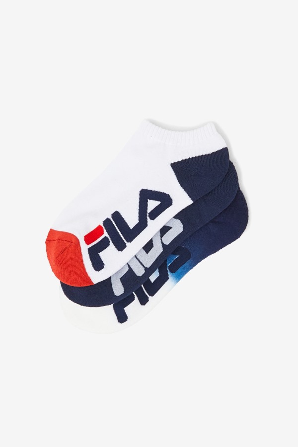 Fila Outlets Navy Women\'s Dip Dye No Show Sock 3-Pack