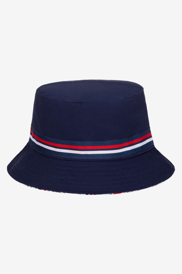 Peacoat Fila Outlets reversible bucket hat