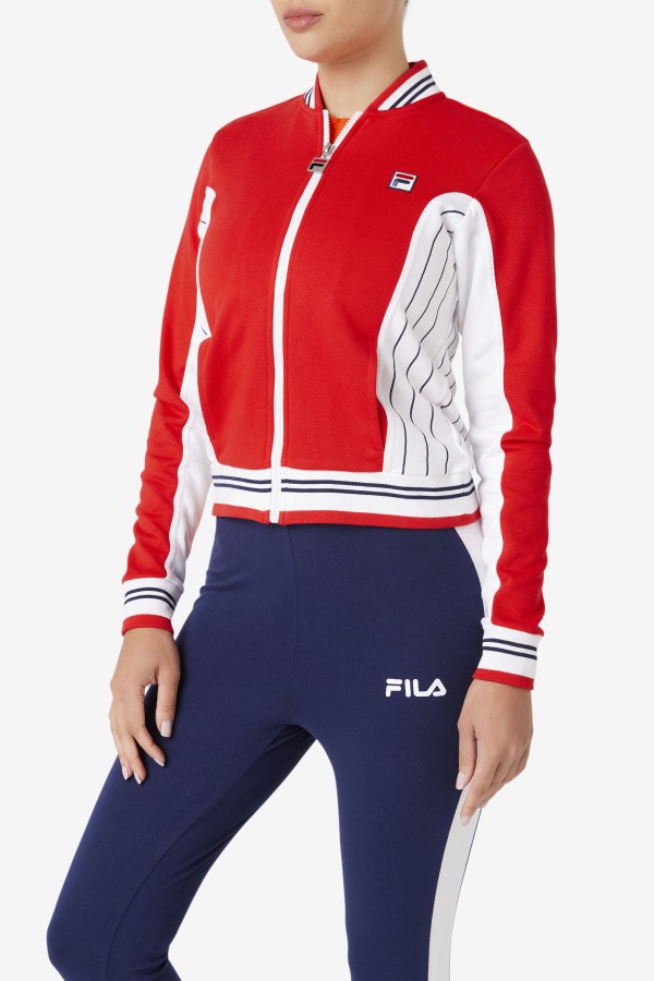 Fila Outlets Red/White/Navy settanta II jacket