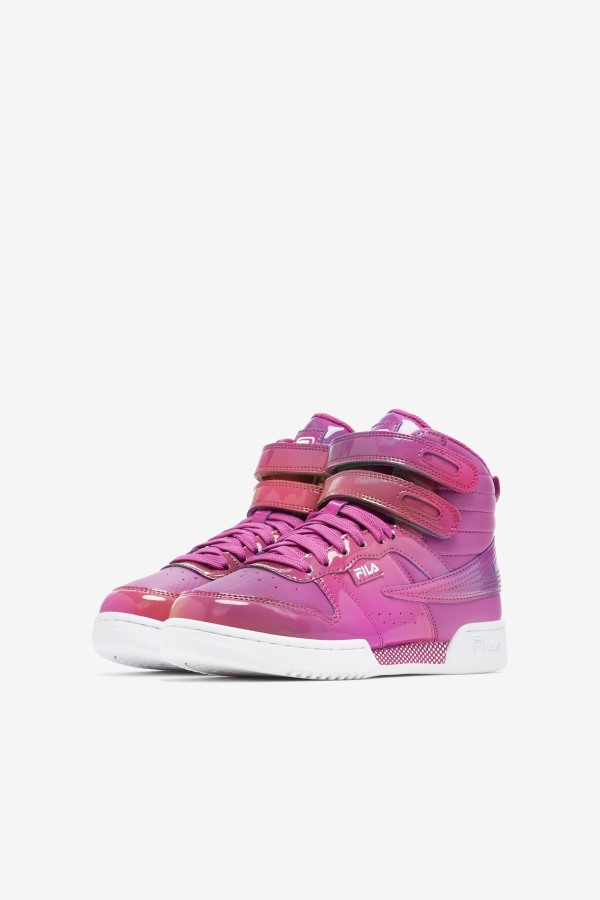 Iridescent/Purple/White Fila Outlets Little Kids\' F-14 Iridescent