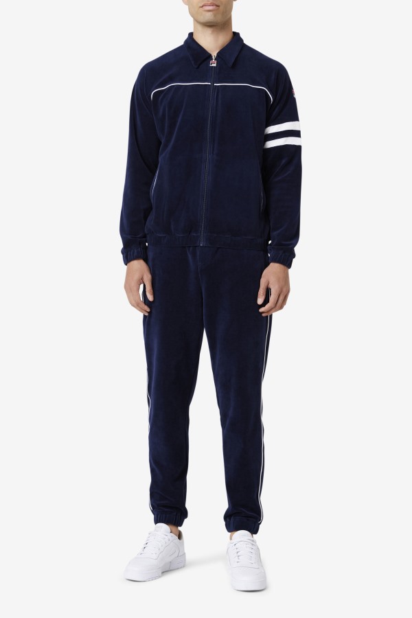 Lewis Velour Pant Navy/White Fila Outlets