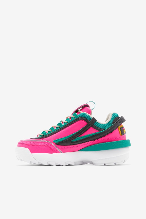 Women\'s Disruptor 2 EXP Fila Outlets Pink Glow/Gold/Gardenia