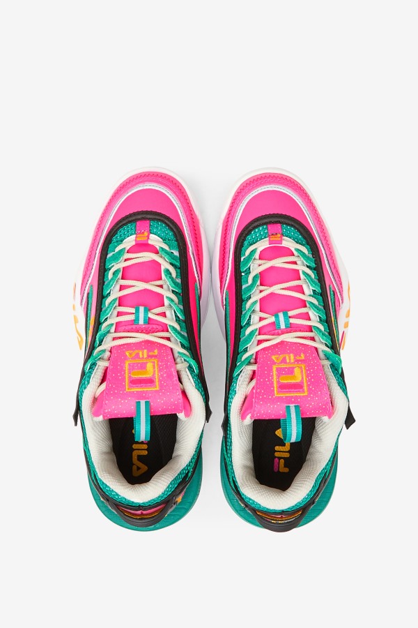 Women\'s Disruptor 2 EXP Fila Outlets Pink Glow/Gold/Gardenia