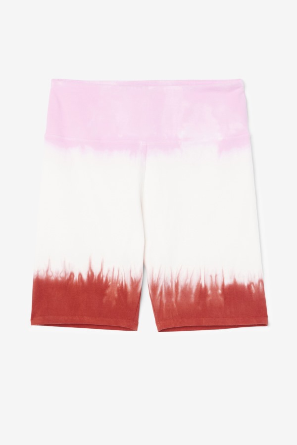 Taima Tie Dye Bike Short Fila Outlets Pirouette/White/Earth Red