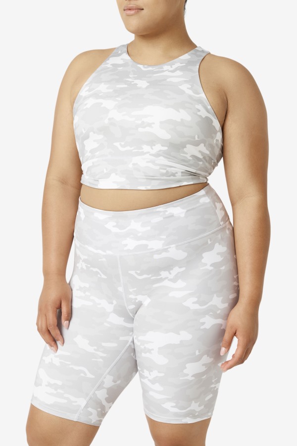 Uplift High Neck Sports Bra White Fila Outlets