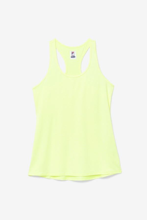 Fila Outlets Pickleball Racerback Tank YellowHeather