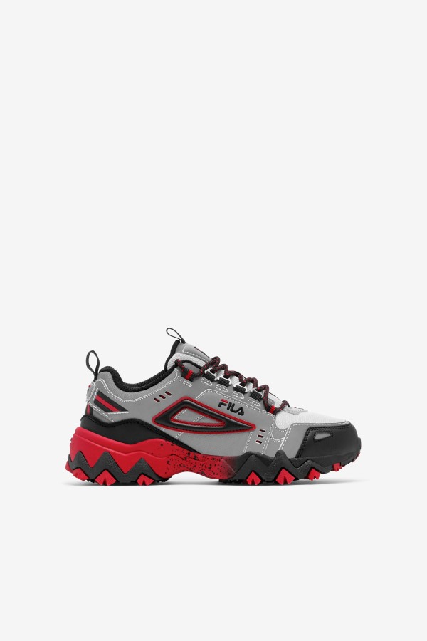 Fila Outlets Big Kids' Oakmont TR Metallic Silver/Black/Red