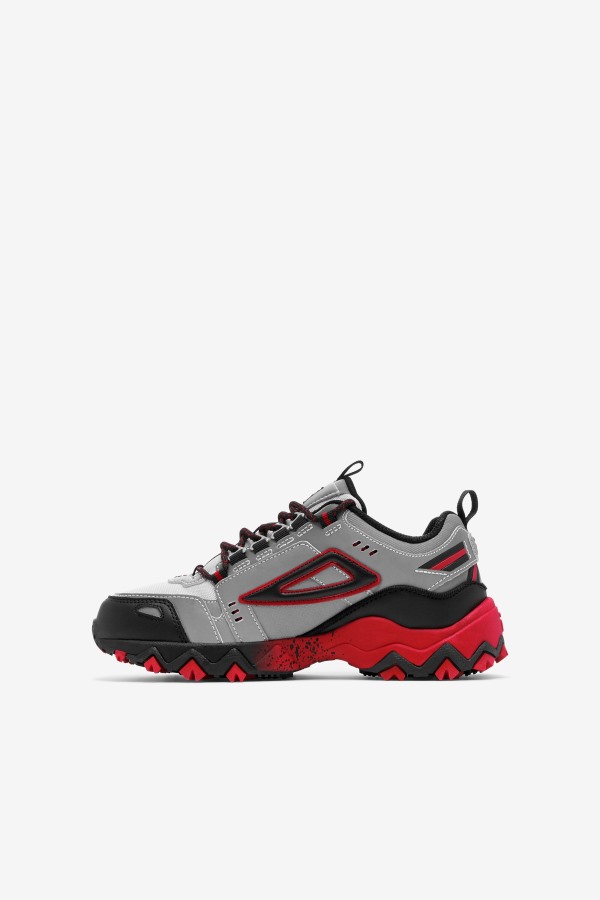 Fila Outlets Big Kids\' Oakmont TR Metallic Silver/Black/Red