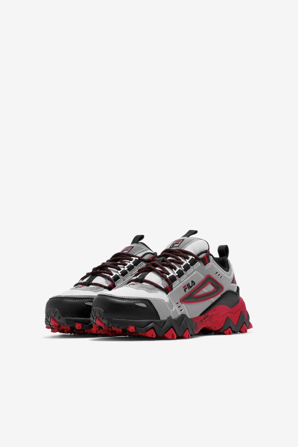 Fila Outlets Big Kids\' Oakmont TR Metallic Silver/Black/Red