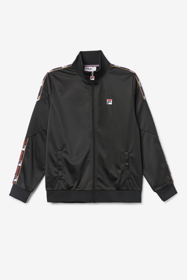 Black Carson Track Jacket Fila Outlets