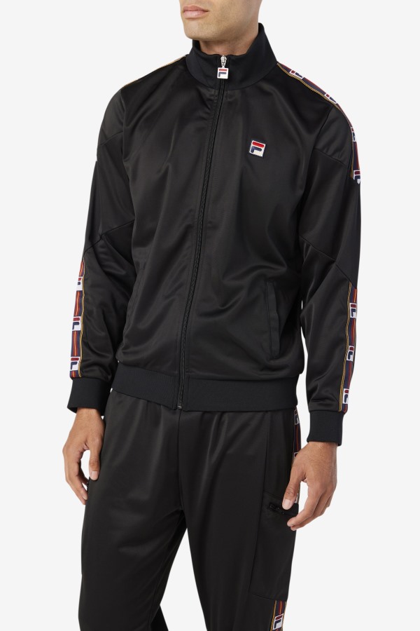 Black Carson Track Jacket Fila Outlets