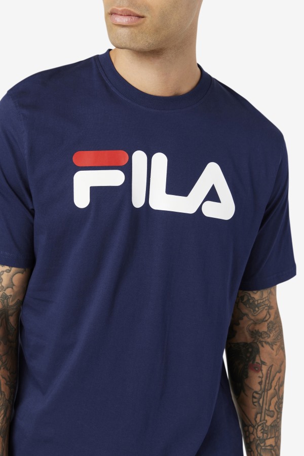Fila Outlets Men\'s Eagle Tee Peacoat/White/Chinese Red