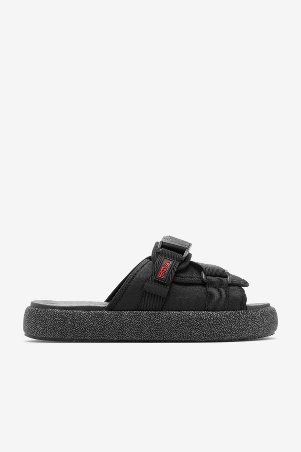 Fila Outlets Men's Atlas Slide Black/Red