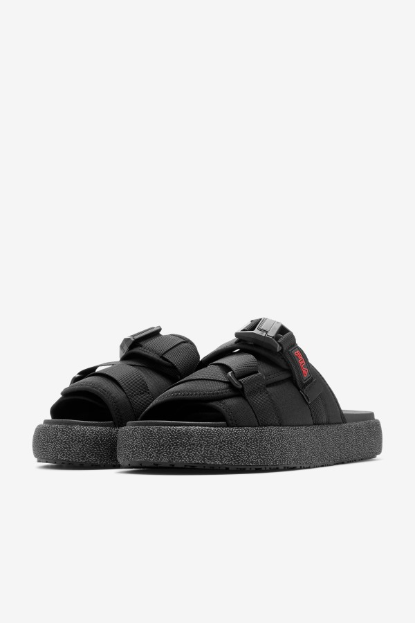 Fila Outlets Men\'s Atlas Slide Black/Red