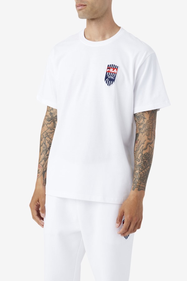 White 2Pac Patch Tee Fila Outlets