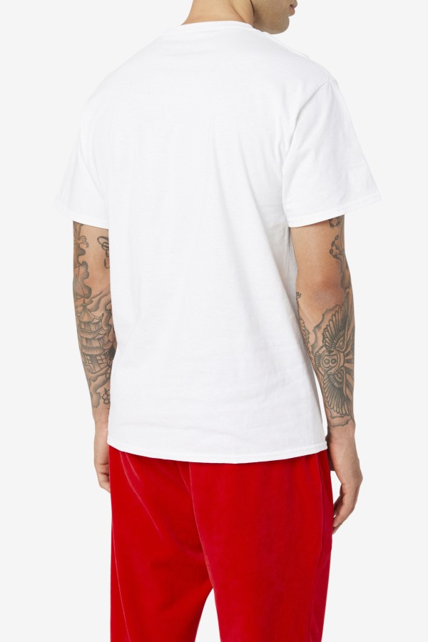 White/Navy/Red Original Fitness Tee Fila Outlets