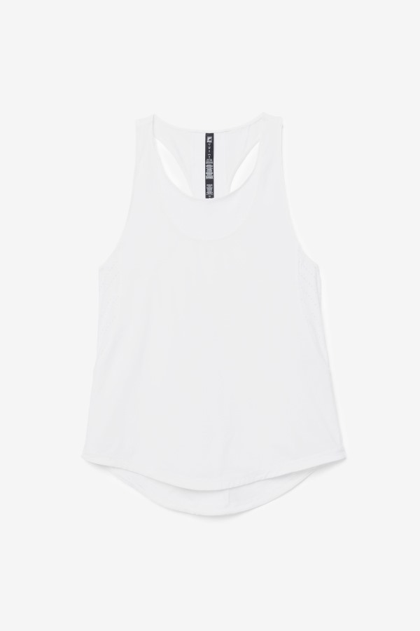 Uplift Textured Racerback Tank Top Fila Outlets White