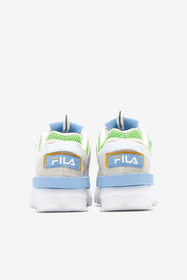 White/Dusk Blue/Jasmine Green Fila Outlets Women\'s Disruptor 2 EXP