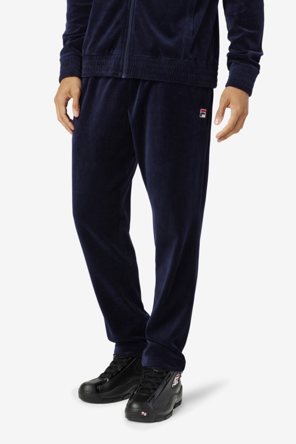 O-Fit Velour Pant Fila Outlets Navy/Gardenia/Red