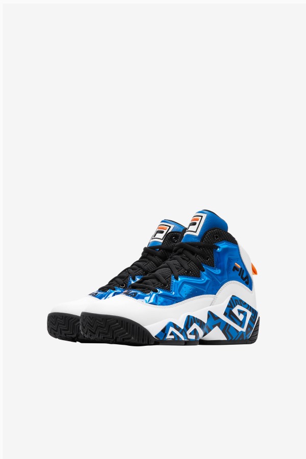 White/Blue/Orange Fila Outlets Big Kids\' Mb Night Walk