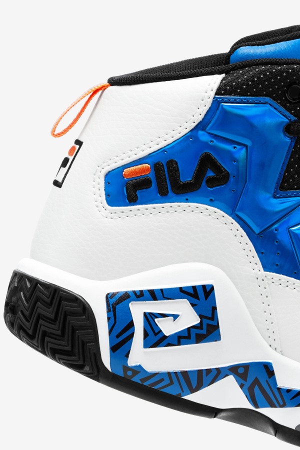 White/Blue/Orange Fila Outlets Big Kids\' Mb Night Walk