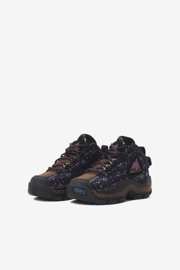 Fila Outlets Little Kids\' Grant Hill 2 Outdoor Black/Pinecone/Purple