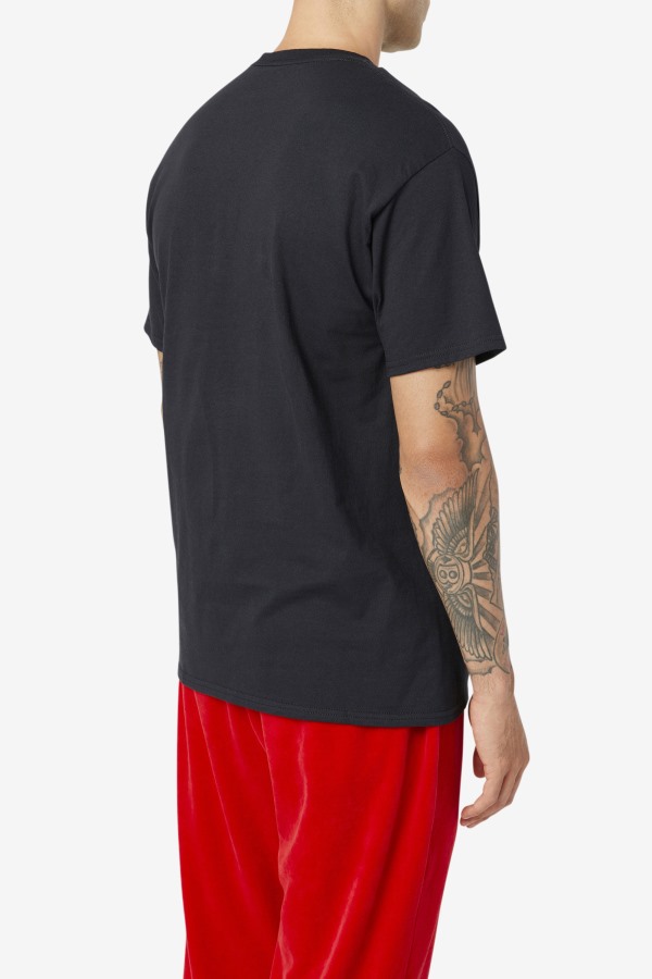 Fila Outlets Black/White/Red stacked tee shirt