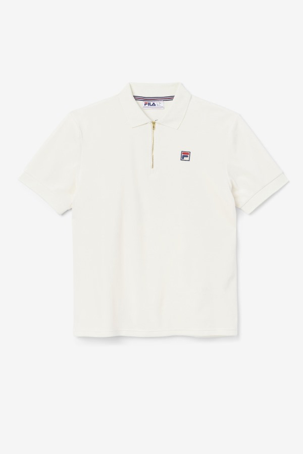 Devon Velour Polo Fila Outlets Egret