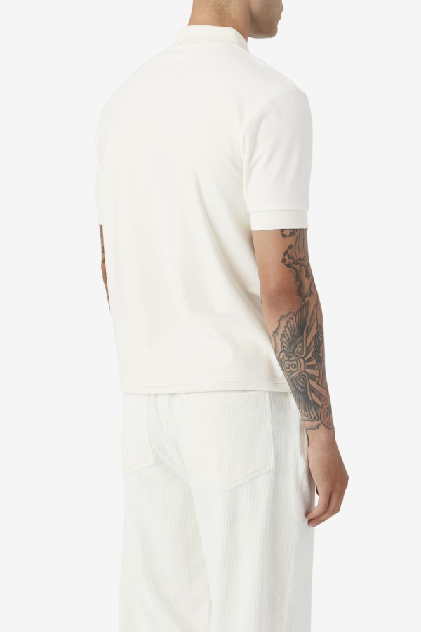 Devon Velour Polo Fila Outlets Egret