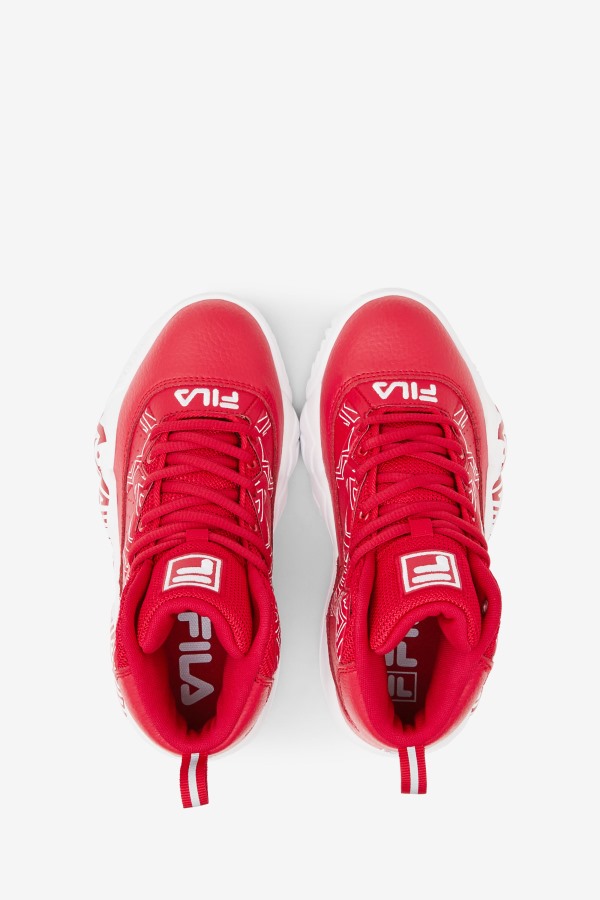Big Kids\' MB Red/White Fila Outlets